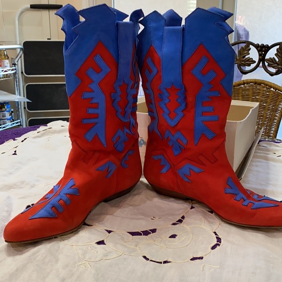 Vintage El Vaquero Suede Boots - Picture 3 of 12